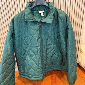 Zella Teal Quilted Women's Puffer Jacket